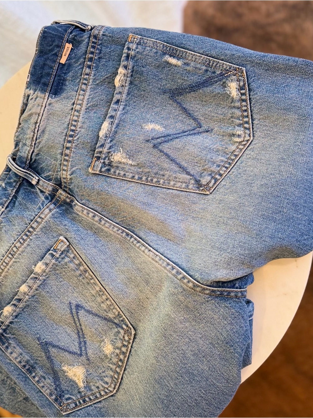 MOTHER Jeans Vision Sneak in Take Me Higher size 30